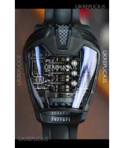 Hublot MP-05 La Ferrari Black Titanium Casing Hyper Clone Watch 