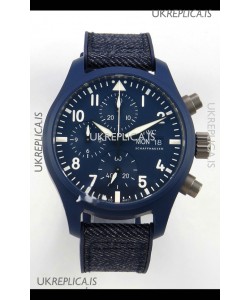 IWC PILOT'S Chronograph Top Gun Oceana Blue Super Clone Watch 