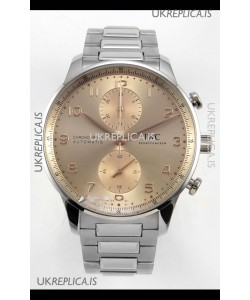 IWC Portuguese Chronograph Champange Dial Super Clone Watch 