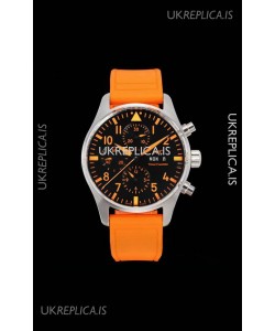 IWC PILOT'S Chronograph Orange Sandstorm IW377730 Super Clone Watch 