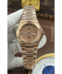 IWC Ingenieur Rose Gold Case and Dial Super Clone Watch 