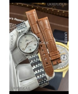 Omega De Ville Automatic 34MM Pearl Dial Steel Case Super Clone Watch 