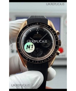 Omega Speedmaster Moonwatch Rose Gold Black Dial 42MM Super Clone Watch 
