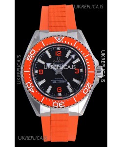 Omega Seamaster Planet Ocean Orange Bezel Rubber Strap 42MM Super Clone Watch 