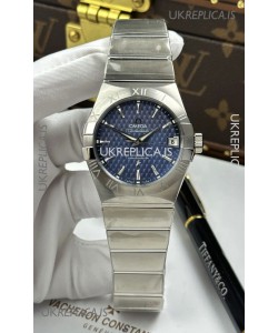 Omega Co-Axial Constellation 38MM 904L Steel Blue Dial Super Clone Watch 
