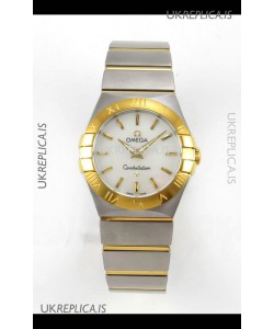 Omega Constellation 28MM Two Tone Yellow Gold Pearl Dial QUARTZ Super Clone Watch 