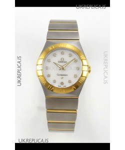 Omega Constellation 28MM Two Tone Yellow Gold Pearl Dial QUARTZ Super Clone Watch 