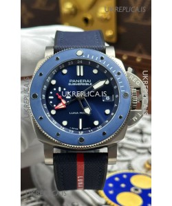 Panerai Submersible PAM01507 GMT Luna Rossa Titanio Super Clone Watch 