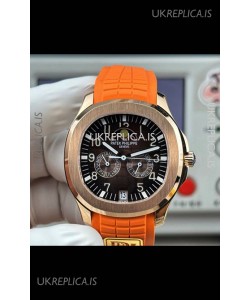 Patek Philippe Aquanaut 5261 Rose Gold Brown Dial Swiss Replica Watch