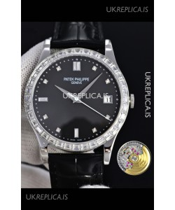 Patek Philippe Calatrava 5298 Squared Diamonds Super Clone Watch 