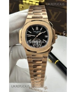 Patek Philippe Nautilus 5980/R Rose Gold Super Clone Watch 