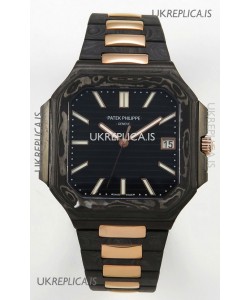 Patek Philippe Cubitus Two Tone Carbon Casing Super Clone Watch 