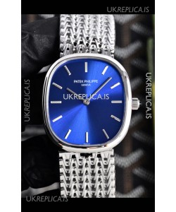 Patek Philippe Golden Ellipse 5738 Blue Dial Super Clone Watch 