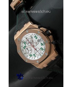 Audemars Piguet Royal Oak Offshore Pride of Mexico Swiss Watch - Secs hands at 12 O'Clock