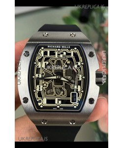 Richard Mille RM67-01 Titanium Extra-Flat Black Strap Super Clone Watch 