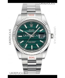 Rolex Datejust Cal.3235 Movement Green Striped Dial 41MM Super Clone Watch 