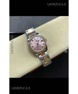 Rolex Super Clone Datejust 31MM Pink Dial Rose Gold Oyster Super Clone Watch 