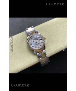 Rolex Super Clone Datejust 31MM Pearl Dial Rose Gold Oyster Super Clone Watch 