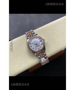 Rolex Super Clone Datejust 31MM Pearl Dial Rose Gold Super Clone Watch 
