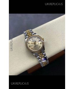 Rolex Super Clone Datejust 31MM Gold Dial Yellow Gold Super Clone Watch 