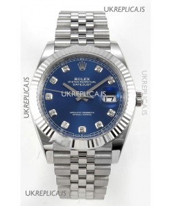 Datejust Super Clone 126334 Blue Diamonds Dial 41MM FREE SPRUNG MVMNT 3235 Watch 