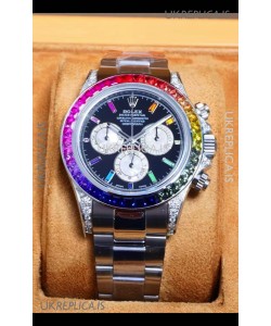 Rolex Daytona 116599 White Gold Black Dial Super Clone Watch 