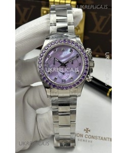 Rolex Daytona Super Purple Pearl Pearl 4131 Movement Super Clone Watch 
