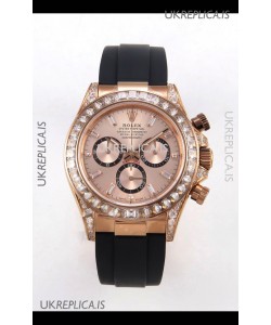 Rolex Daytona 126535 Rose Gold FREE SPRUNG MVMT Gold Dial Super Clone Watch 