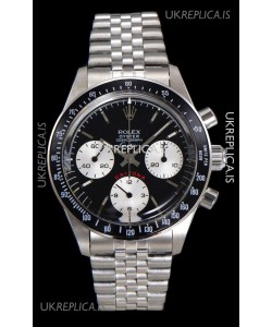Rolex Daytona Paul Newman 37MM Cartier Black Dial Manual Wind Super Clone Watch 