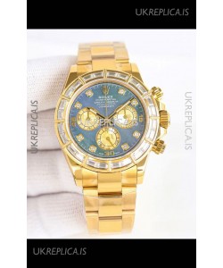 Rolex Daytona 116519 Yellow Gold Pearl Dial Super Clone Watch 