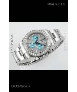 Rolex Daytona 116519 Stainless Steel Diamonds Dial Super Clone Watch 