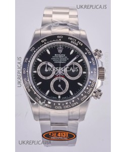 Rolex Daytona 126500 Black Dial Stick Markers FREE SPRUNG MVMT Super Clone Watch 