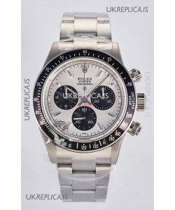 Rolex Daytona Paul Newman Steel Dial Custom Modded 4130 Mvnt Swiss Replica