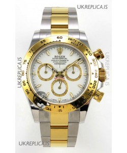 Rolex Daytona 126503 Two Tone White Dial FREE SPRUNG MVMT Super Clone Watch 