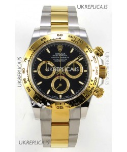 Rolex Daytona 126503 Two Tone Black Dial FREE SPRUNG MVMT Super Clone Watch 