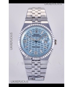 Rolex Land-Dweller 127336 Ice Blue Honeycomb Dial 40MM Super Clone Watch 