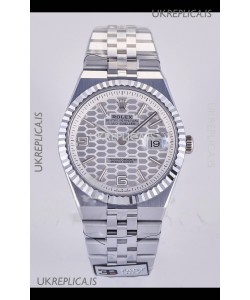 Rolex Land-Dweller 127336 Steel Honeycomb Dial 40MM Super Clone Watch 