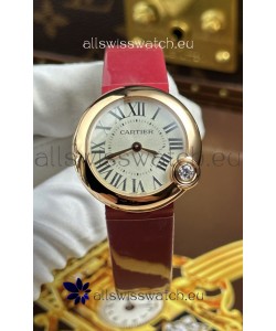 Ballon Blanc De Cartier Swiss Quartz Replica Watch in Rose Gold Casing