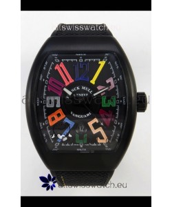 Franck Muller Super Clone Vanguard V45 Racing Carbon Watch in Nylon Strap