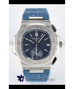Patek Philippe Nautilus 5980/60G-001 Blue Dial Fabric Strap