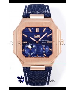 Patek Philippe Cubitus 5822 Rose Gold Casing Blue Dial Swiss Replica Watch