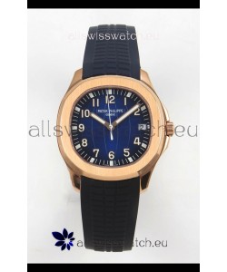 Patek Philippe Super Clone Aquanaut 5167 SC324 Movement 904L Rose Gold Blue Dial Watch 