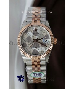 Rolex Datejust Cal.3235 Movement Super Clone Rose Gold 2 Tone 31MM Motif Dial Watch 