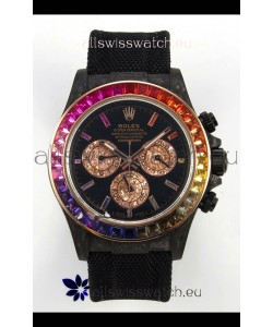 Rolex Daytona DiW Carbon Edition Watch - Forged Cabon Casing 1:1 Mirror Replica