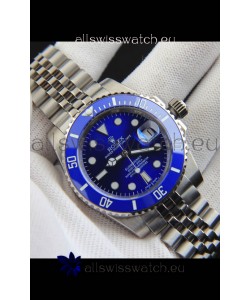 Rolex Submariner Japanese Replica Watch 904L Steel - Ceramic Bezel in Blue
