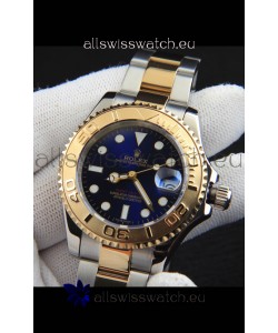 Rolex Yachtmaster Japanese Movement Watch in Two Tone Gold Casing - Blue dial 37MM