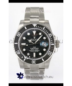 Rolex Submariner DiW Sandblasted Steel Casing Carbon Fiber Bezel Watch Black Dial