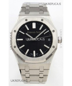 Royal Oak 15510 Black Dial FREE SPRUNG MVMNT Super Clone Watch 