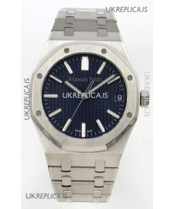 Royal Oak 15510 Blue Dial FREE SPRUNG MVMNT Super Clone Watch 