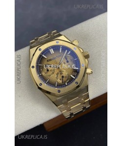 Royal Oak Chrono 26240 Yellow Gold Smoked Dial Super Clone Watch